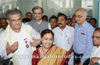 Warm reception to Padma Vibhushan Dr Veerendra Heggade  in Mangaluru